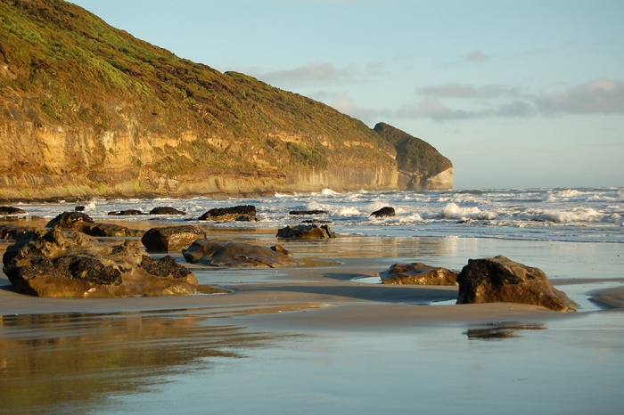 Fossil Point morning sun