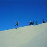 Paddy demonstrating the dune jump