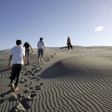 Climbing the rippled dunes